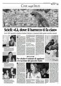Alessia Scarso regista italiana donna film Italo scicli rassegna stampa marco bocci taromina film festival la sicilia barocco applausi