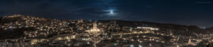 Astrophotographer Alessia Scarso astrophotography Panorama Modica night landscape Baroque city Unesco full moon