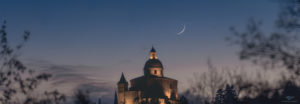 Astrofotografa Alessia Scarso astrofotografia san luca bologna luna 3% crepuscolo