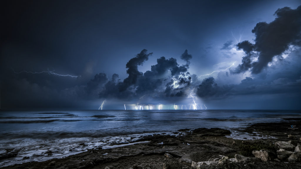 Alessia Scarso astrophotographer lightning storm